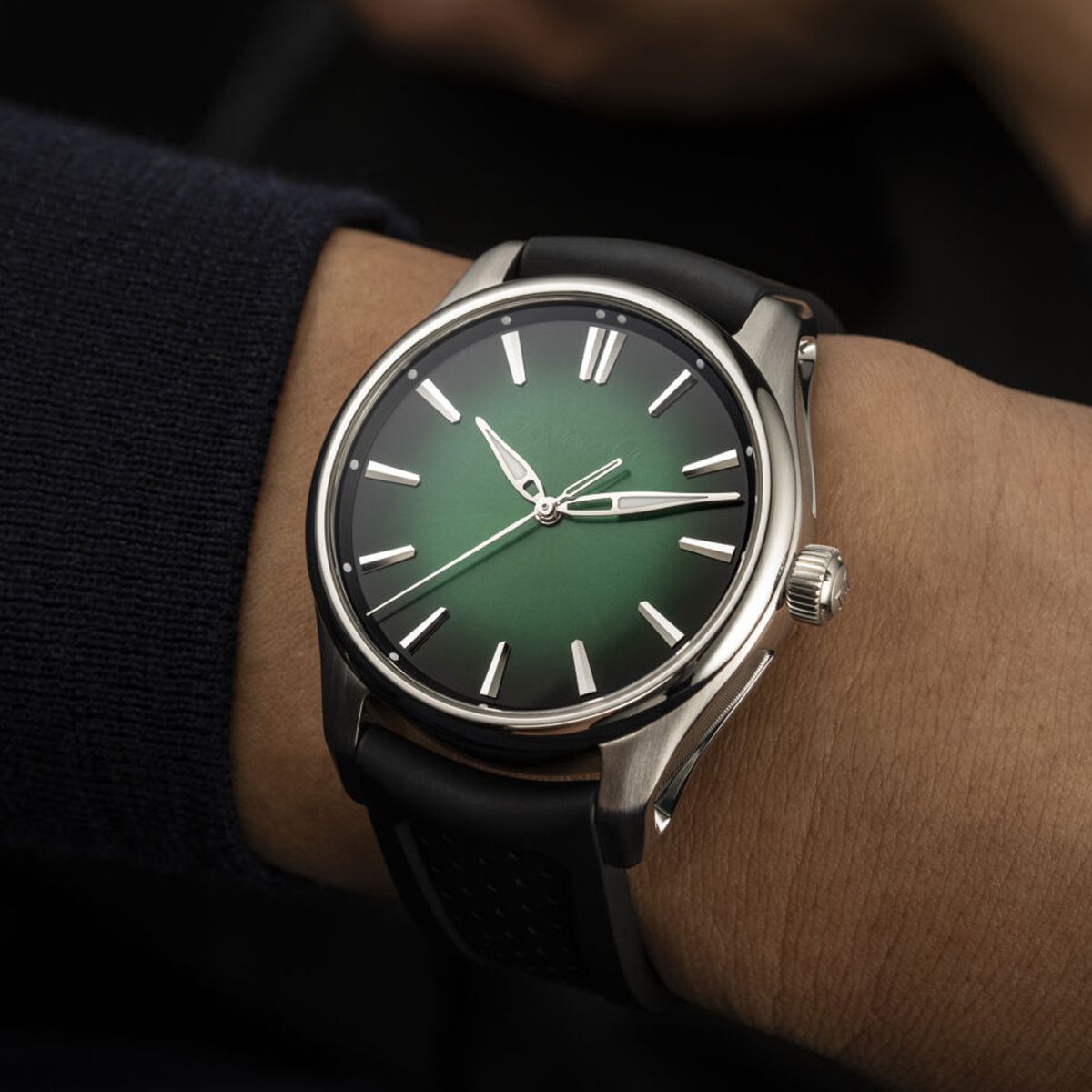 H. Moser & Cie. Pioneer Centre Seconds Cosmic Green
