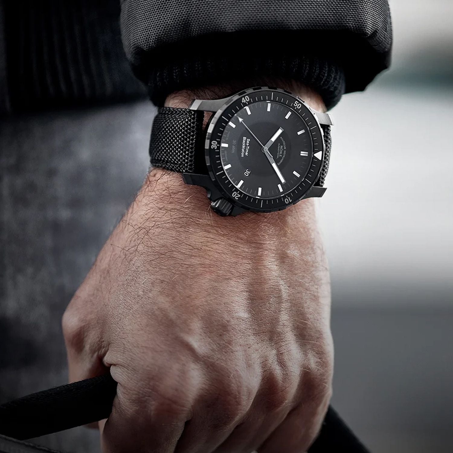 Mühle Glashütte Sea-Timer BlackMotion
