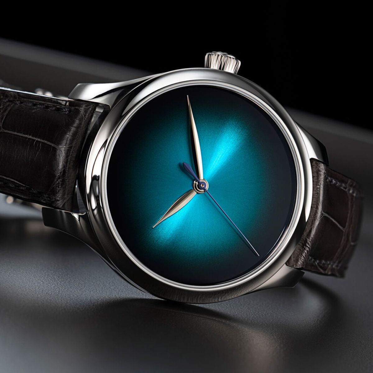 H. Moser & Cie. 1200-1240 Centre Seconds Automatic Steel Türkis Fumé Dial