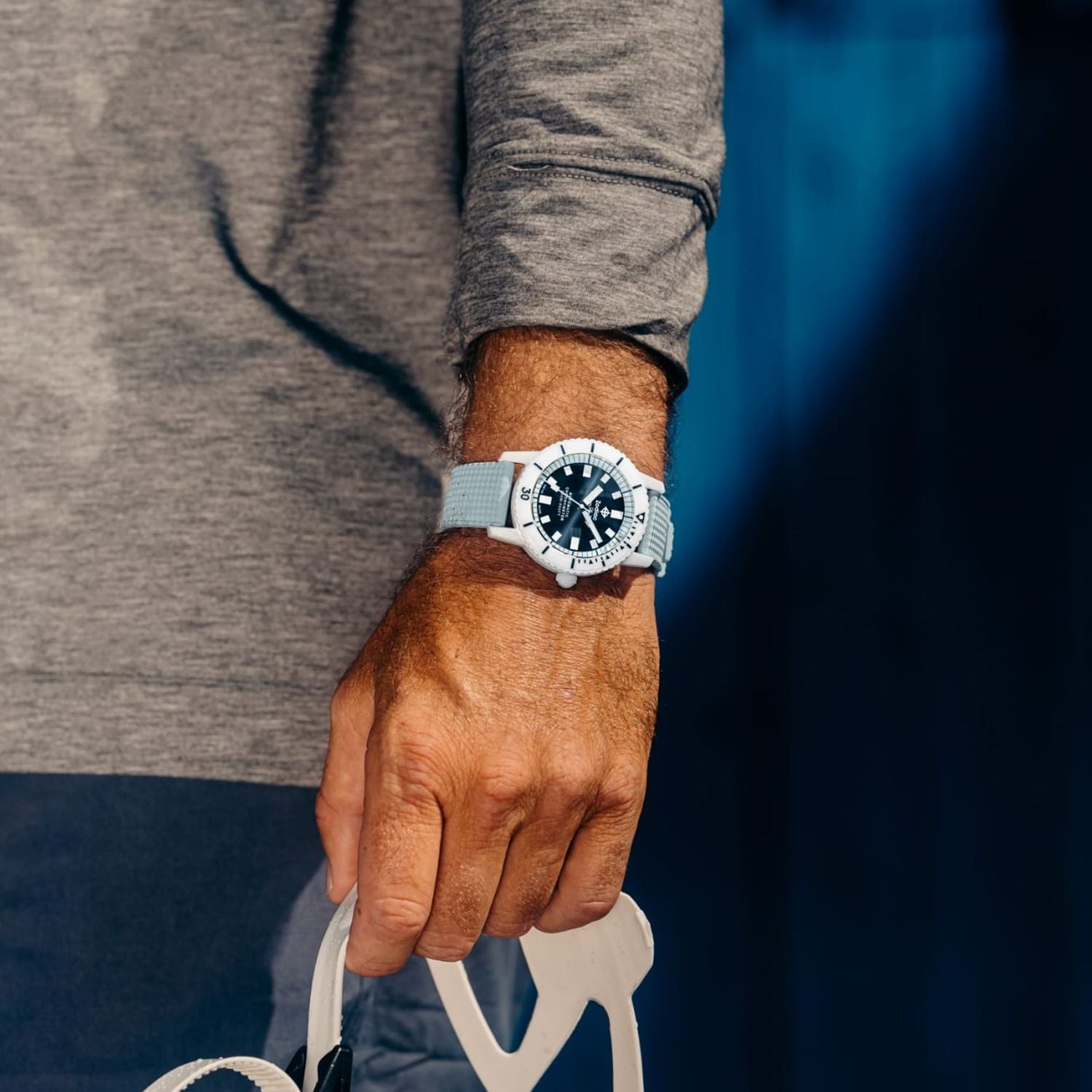 Zodiac ZO9590 Super Sea Wolf Ceramic Edition Blue and White