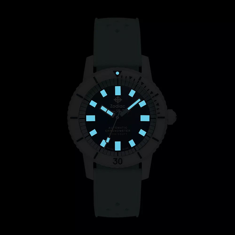 Zodiac ZO9590 Super Sea Wolf Ceramic Edition Blue and White