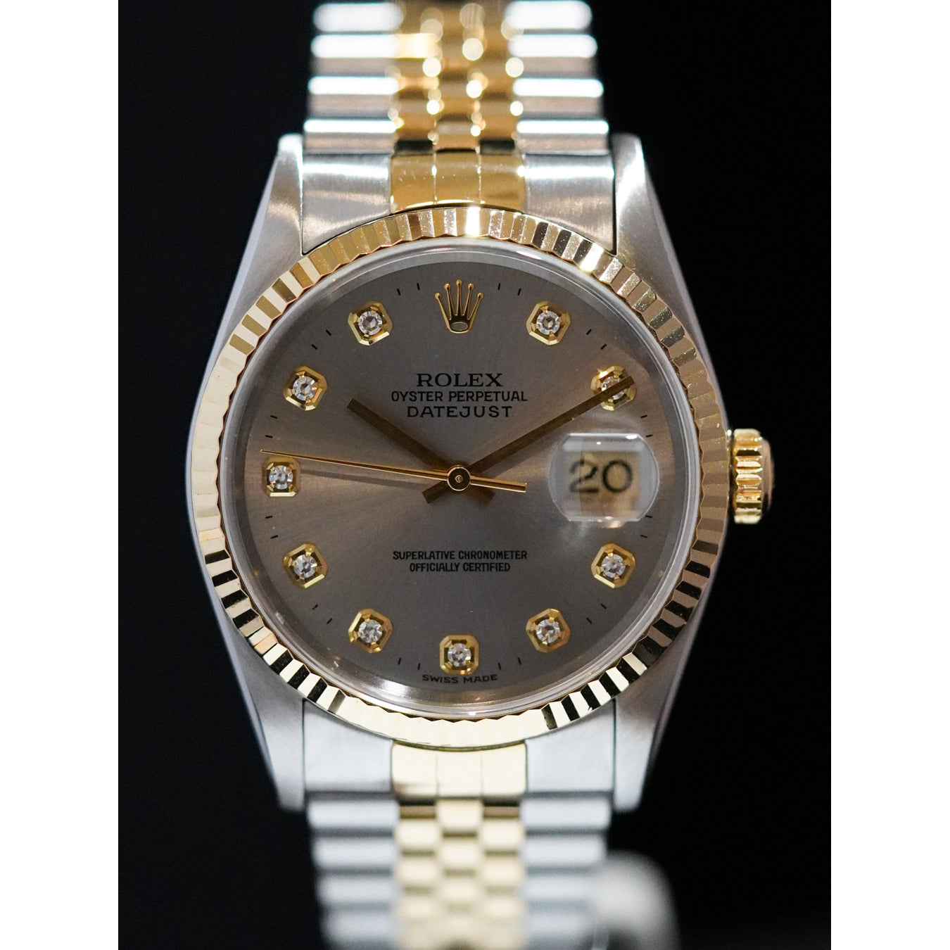 Rolex 16233 Datejust 36 Grey Dial