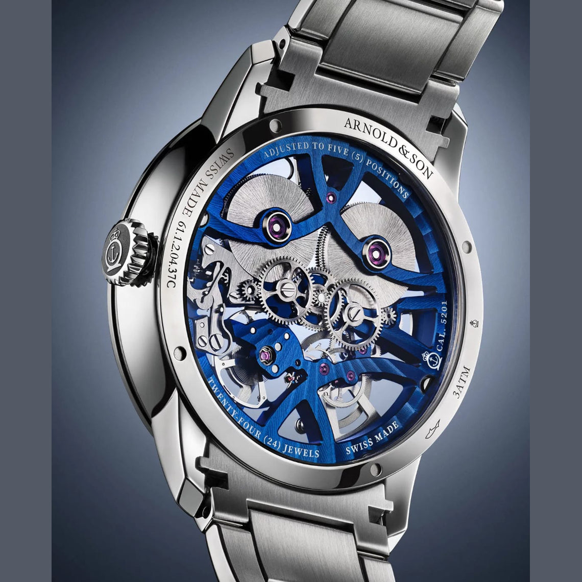 Arnold & Son 1NEGS.U01A.S135D Nebula 40 Steel