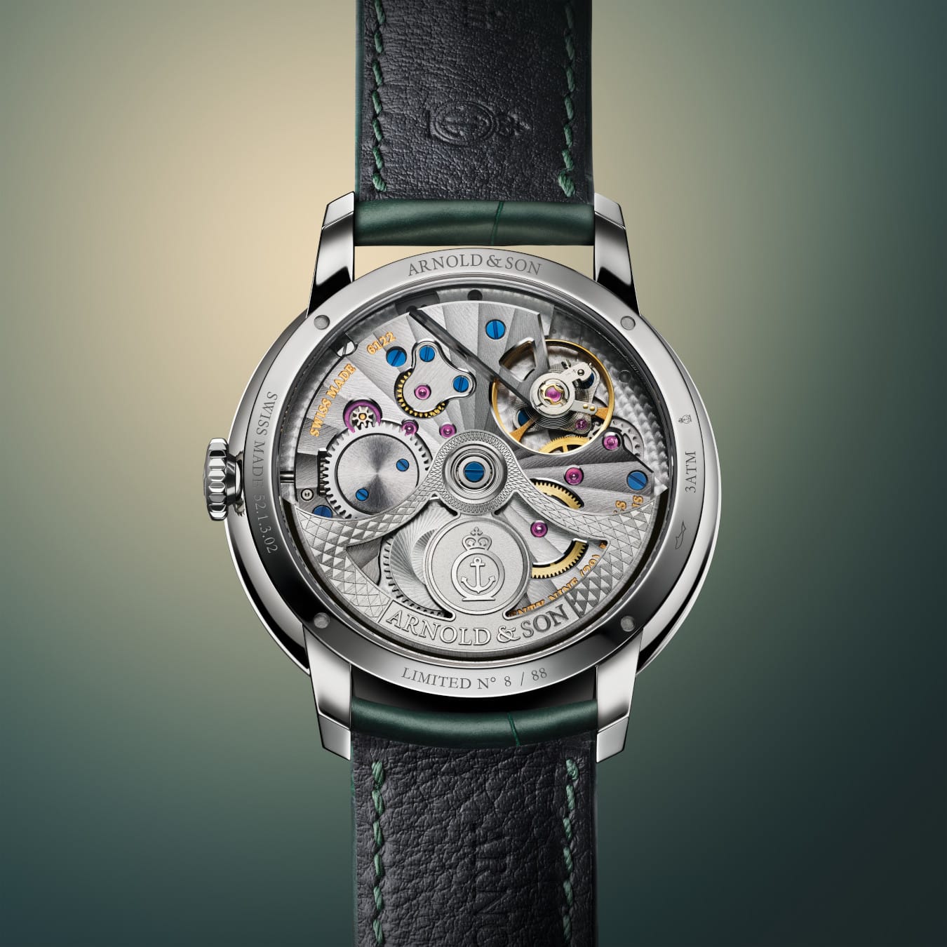 Arnold & Son 1WTBS.F01A.C1242S Globetrotter 42 Steel