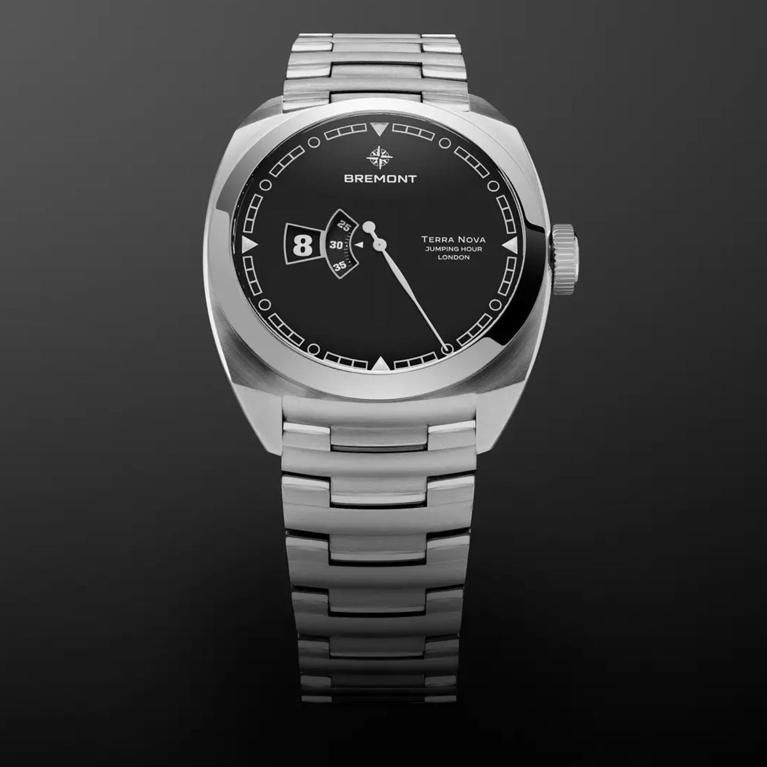 Bremont TN40-JH-SS-BK-B Terra Nova Jumping Hour On Bracelet