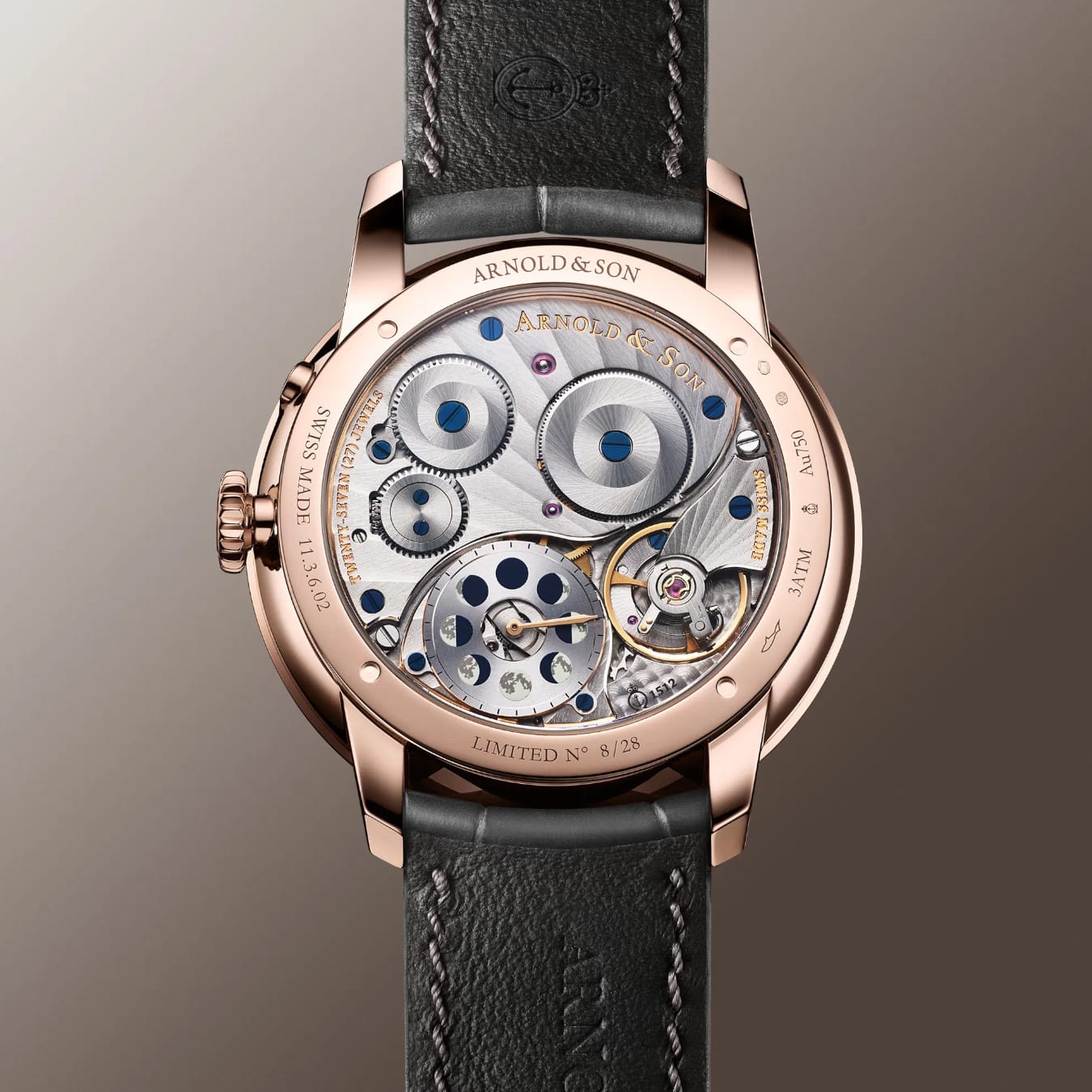 Arnold & Son 1GLBR.N01A.C0246A Perpetual Moon 41.5 Red Gold