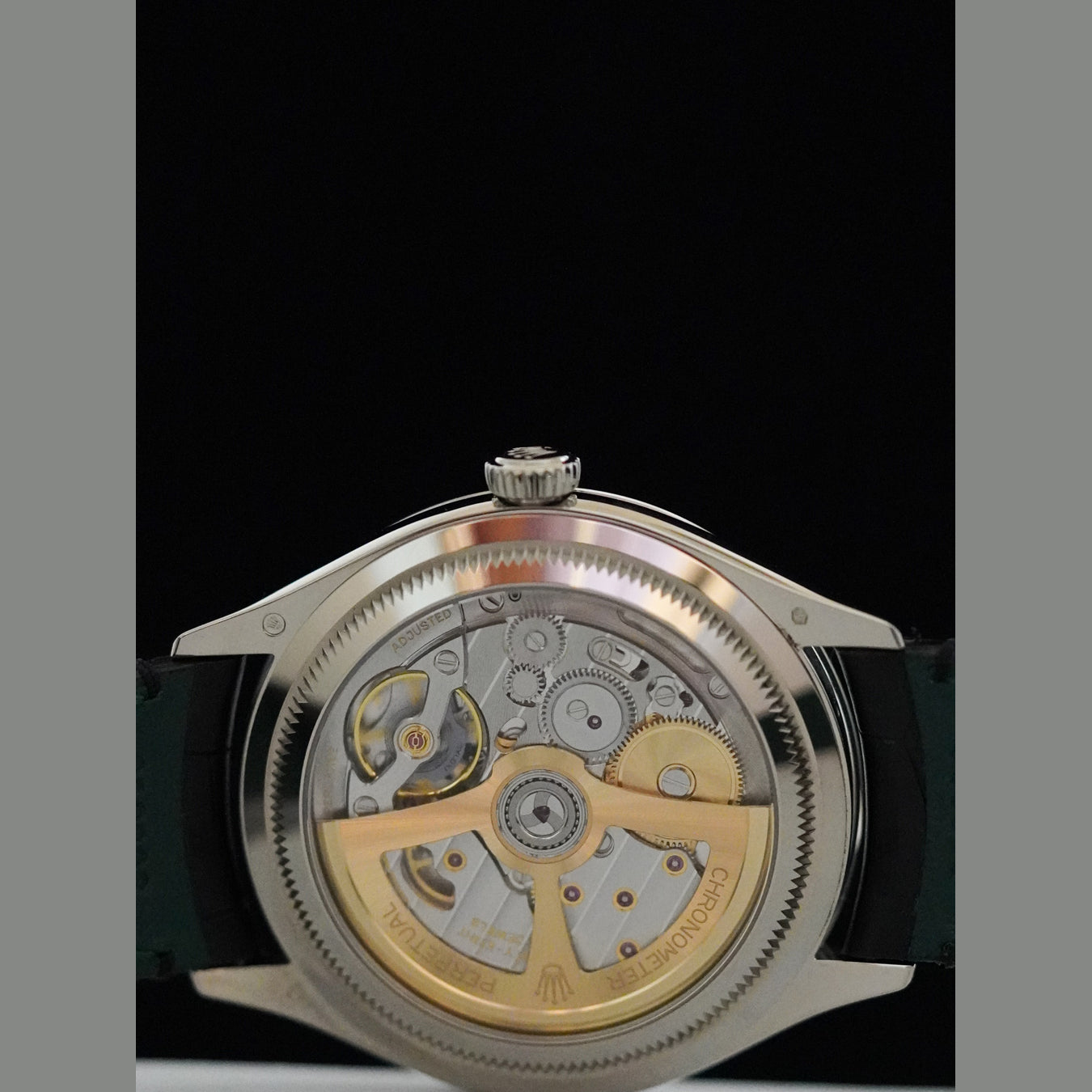 Rolex M52509-0001 Pertetual 1908 18K White Gold Black Dial