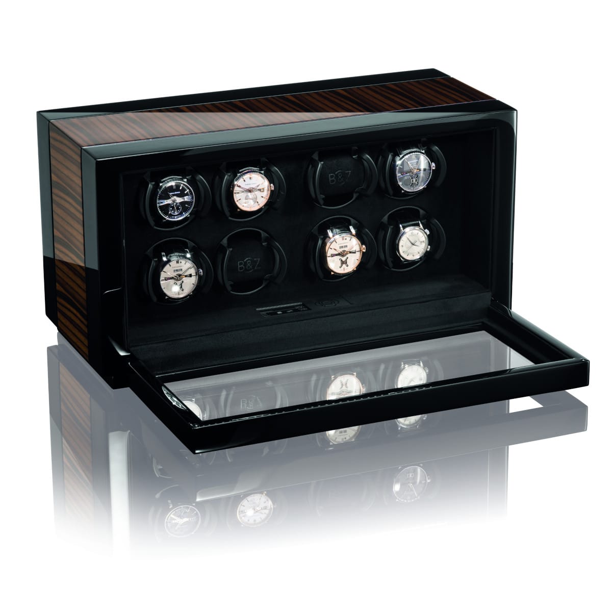 Buben & Zorweg VANTAGE 8 Macassar High Gloss Watch Winder