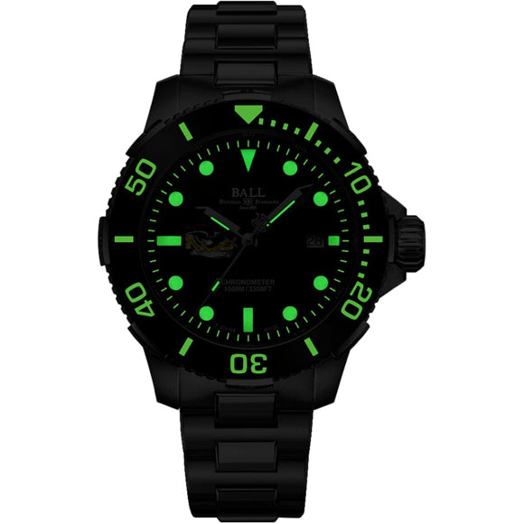 Ball DM3002A-S9C-BK Engineer Hydrocarbon DeepQUEST Protector 42mm