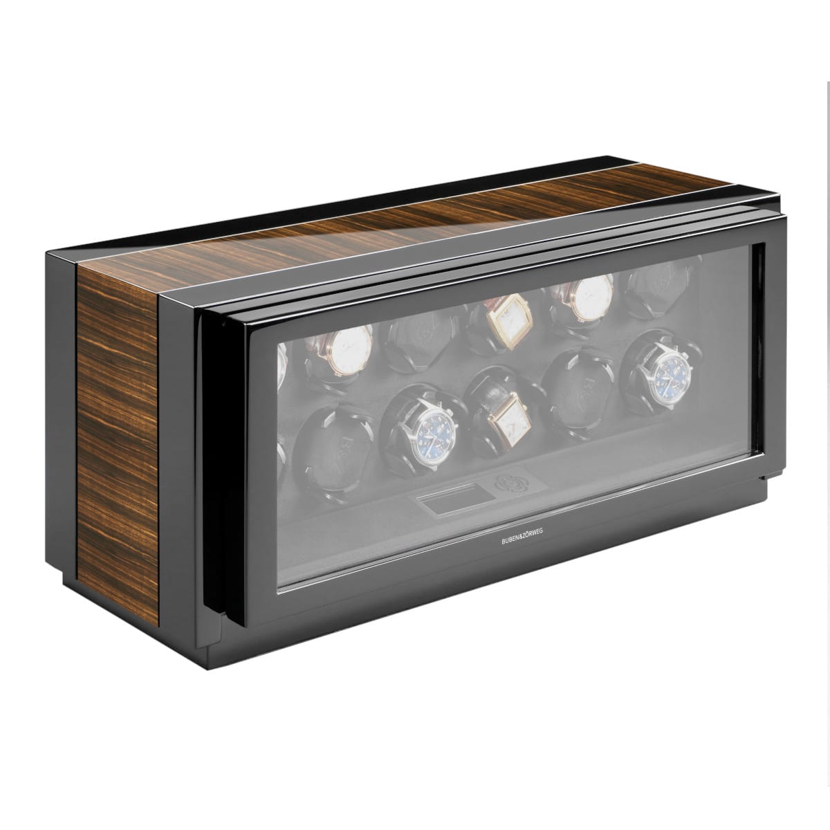 Buben & Zorweg VANTAGE 12 Macassar High Gloss Watch Winder