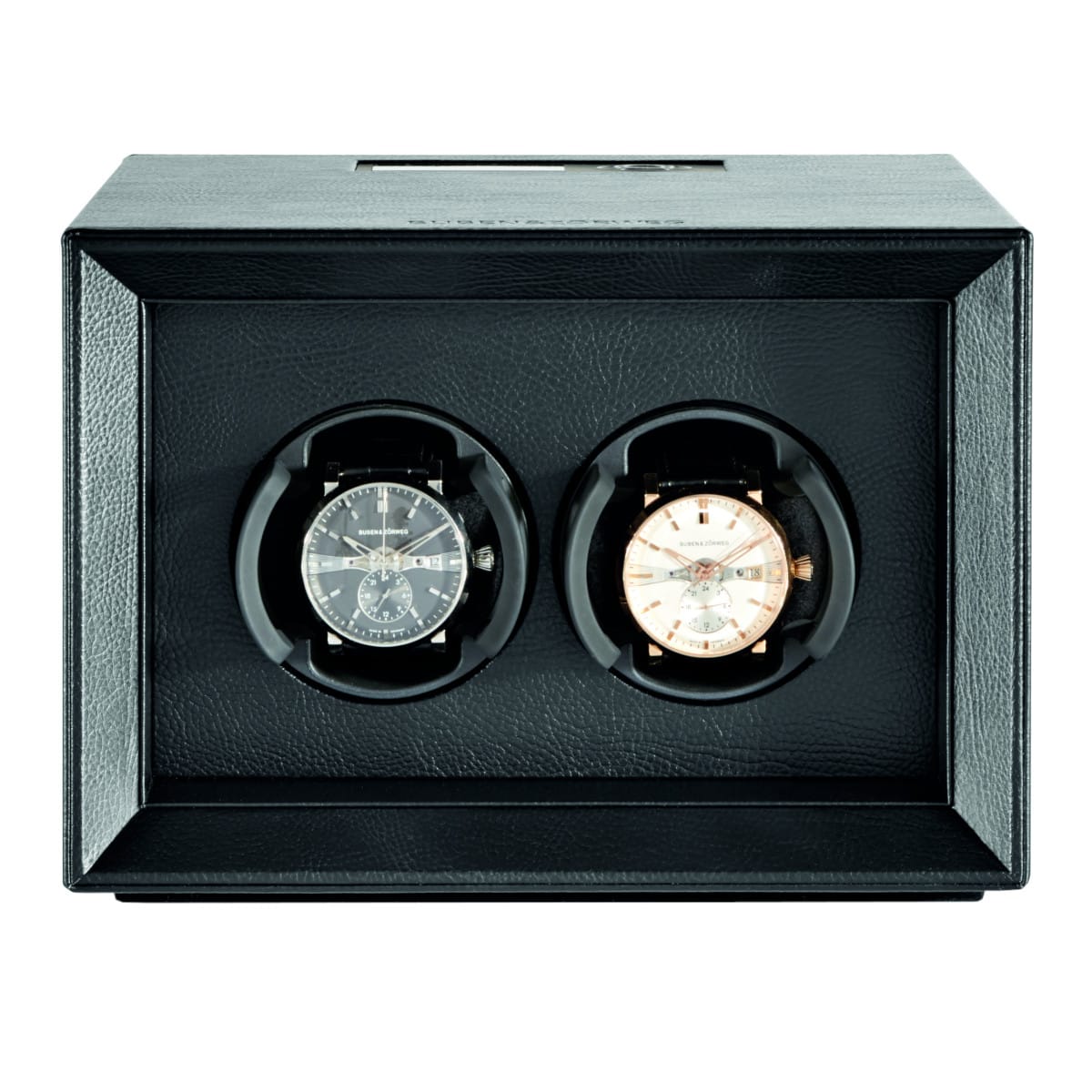 Buben & Zorweg SAFE MASTER 2 Black Leather Watch Winder
