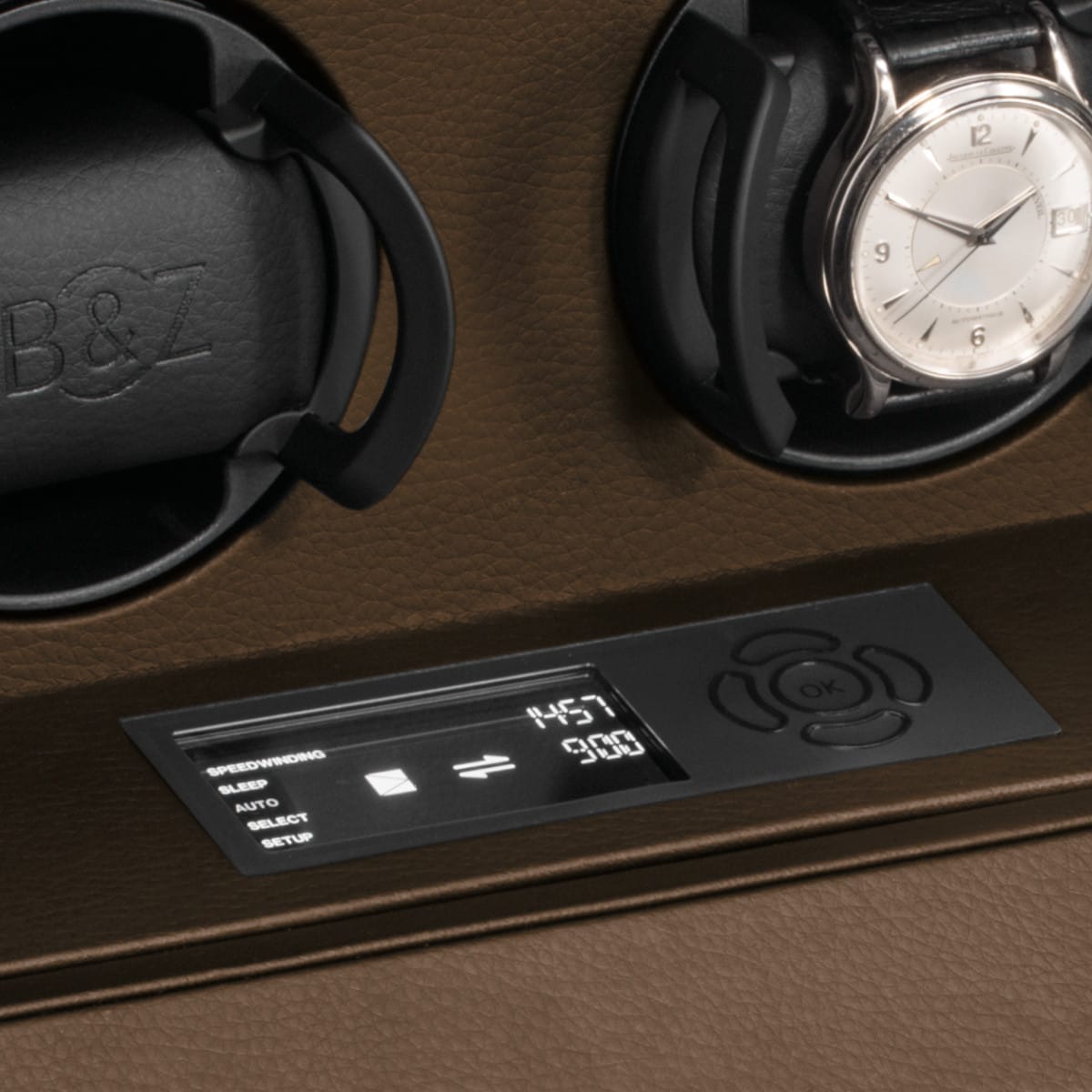 Buben & Zorweg SAFE MASTER 8 Brown Leather Watch Winder