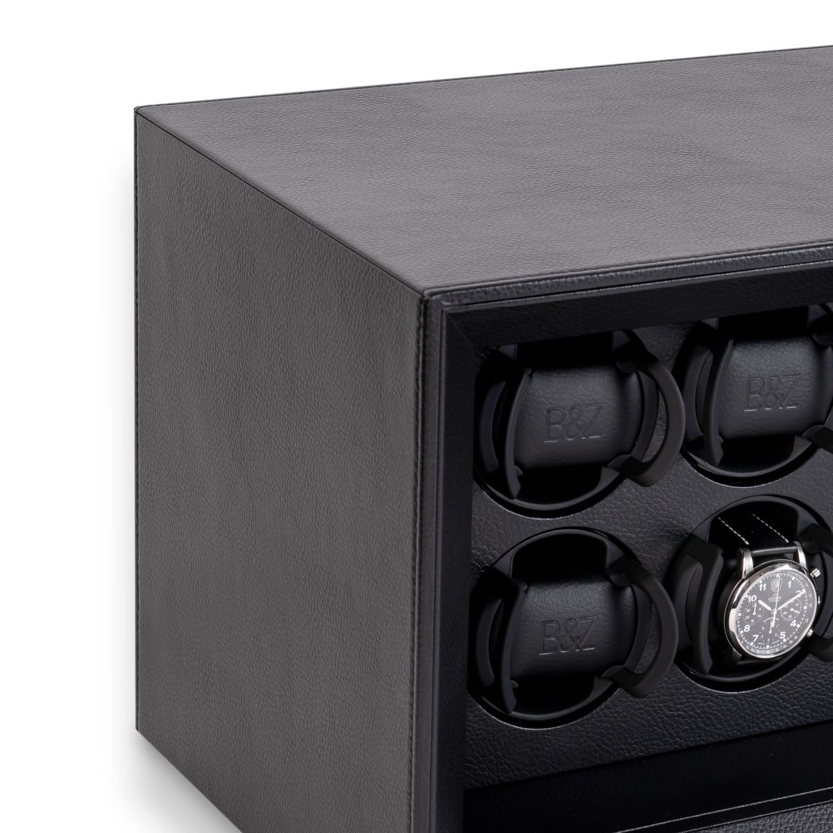 Buben & Zorweg SAFE MASTER 12 Black Leather Watch Winder