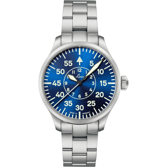 Laco 862103.MB Pilot Watch Basic Aachen Blaue Stunde 39 On Bracelet