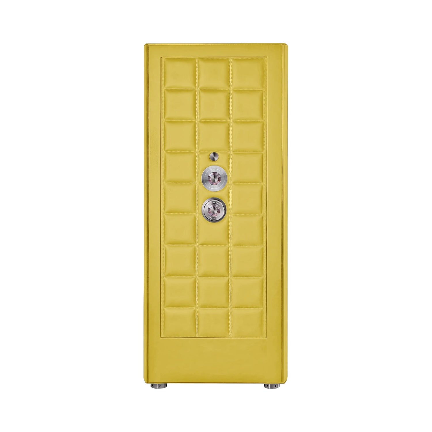 Buben & Zorweg Orion XL Standalone VdS I Nappa Lemon Yellow Safe with Watch Winders