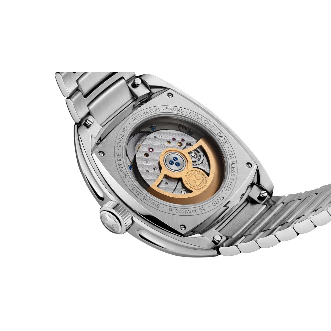 Favre Leuba 00.20102.102.07.200 Chief Date Purple Dial on Bracelet