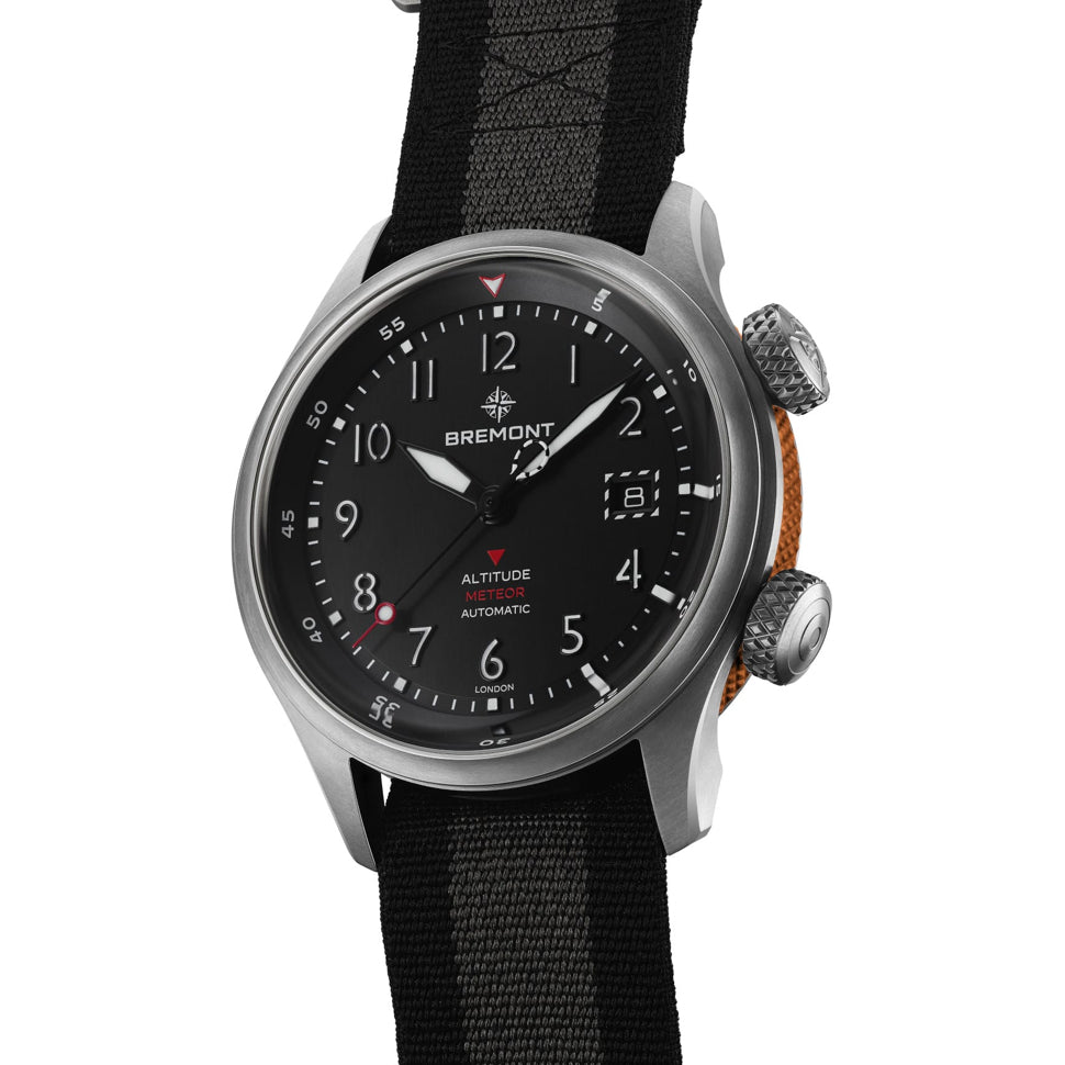 Bremont Altitude MB Meteor Orange Black Dial on NATO Strap