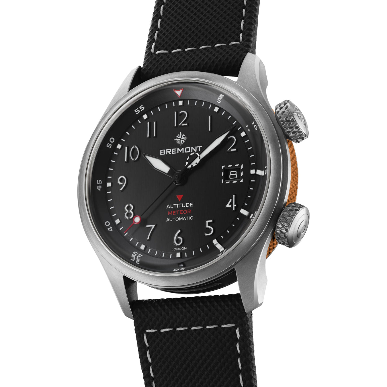 Bremont Altitude MB Meteor Orange Black Dial on Strap