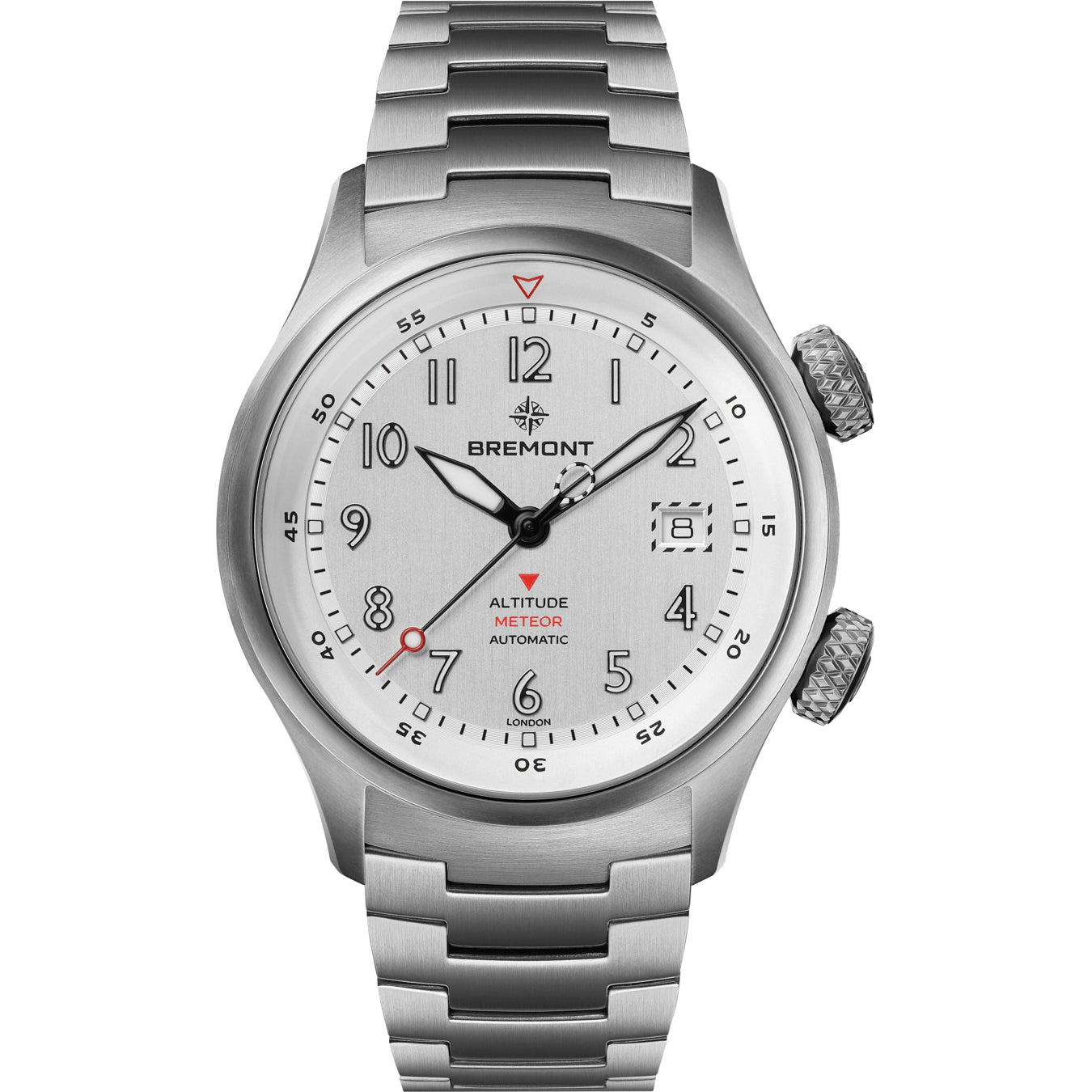 Bremont Altitude MB Meteor Orange Silver Dial on Bracelet