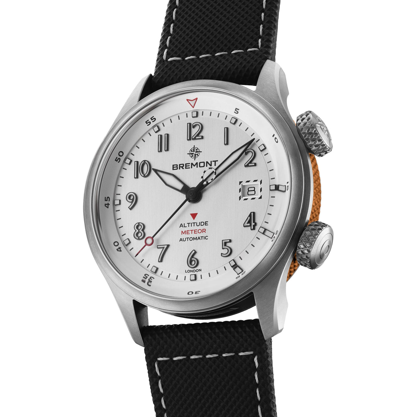 Bremont Altitude MB Meteor Orange Silver Dial On Strap