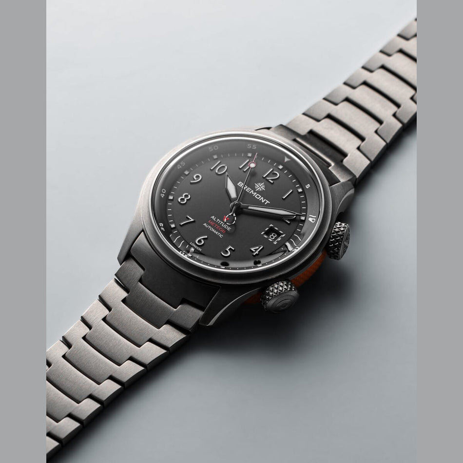 Bremont Altitude MB Meteor Orange Black Dial on Bracelet