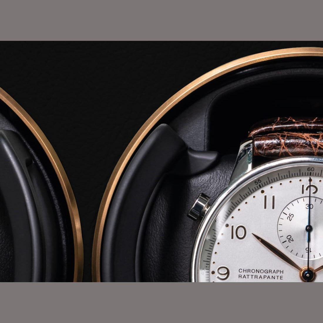 Buben & Zorweg Orion XL Standalone VdS I Nappa Black Bronze Safe with Watch Winders