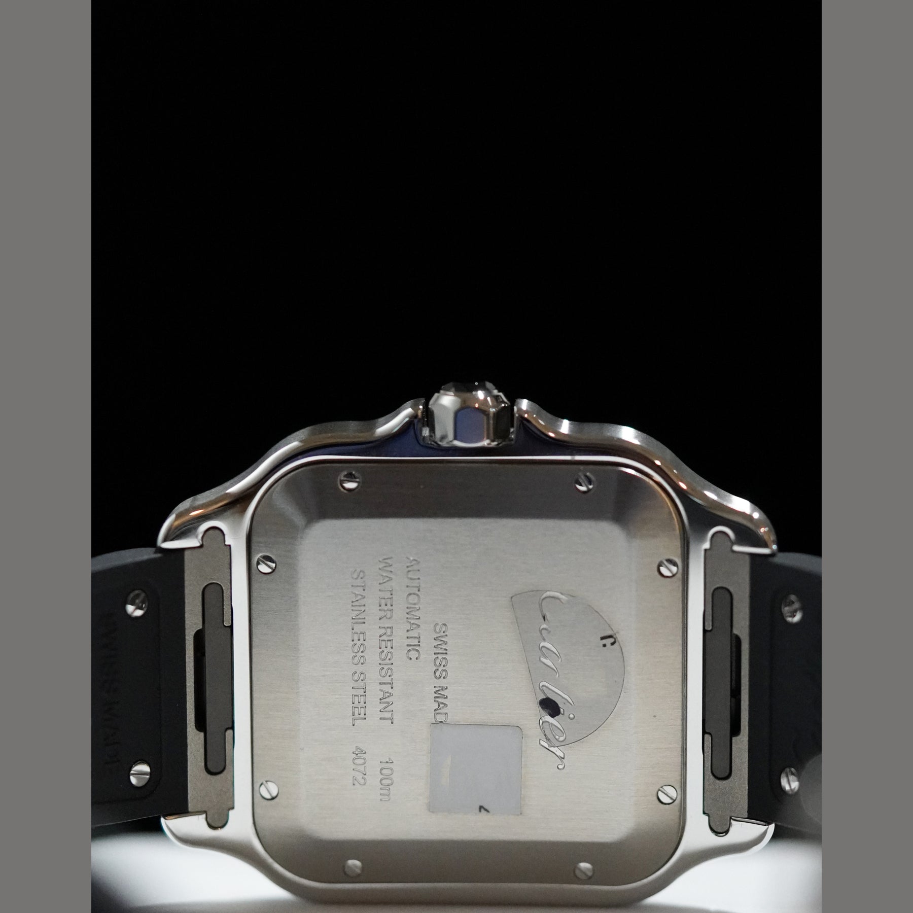 Cartier WSSA0037 Santos Black ADLC Steel