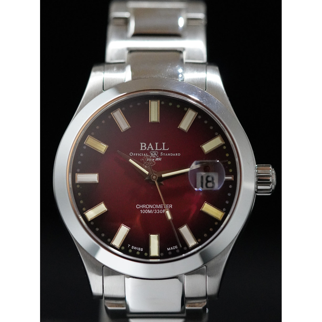 Ball NM9026C-S27C-RDR Engineer III Marvelight Chronometer Burgundy Red