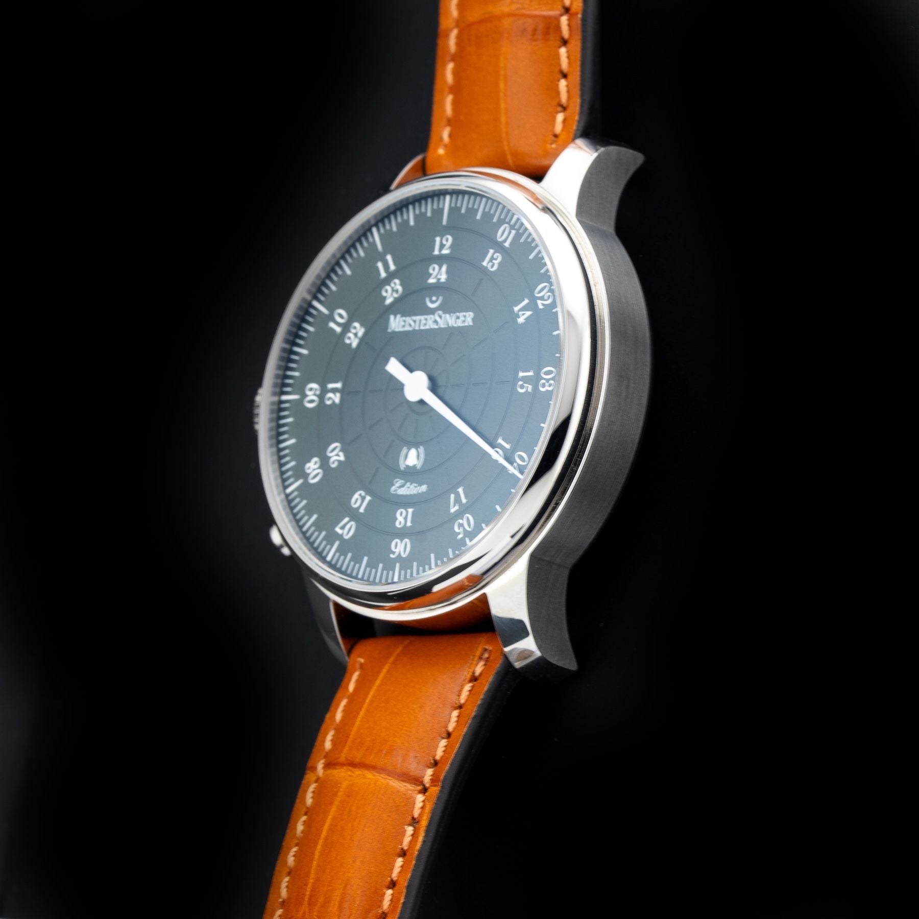 MeisterSinger ED-USA22 Bell Hora Petrol Dial Left Handed
