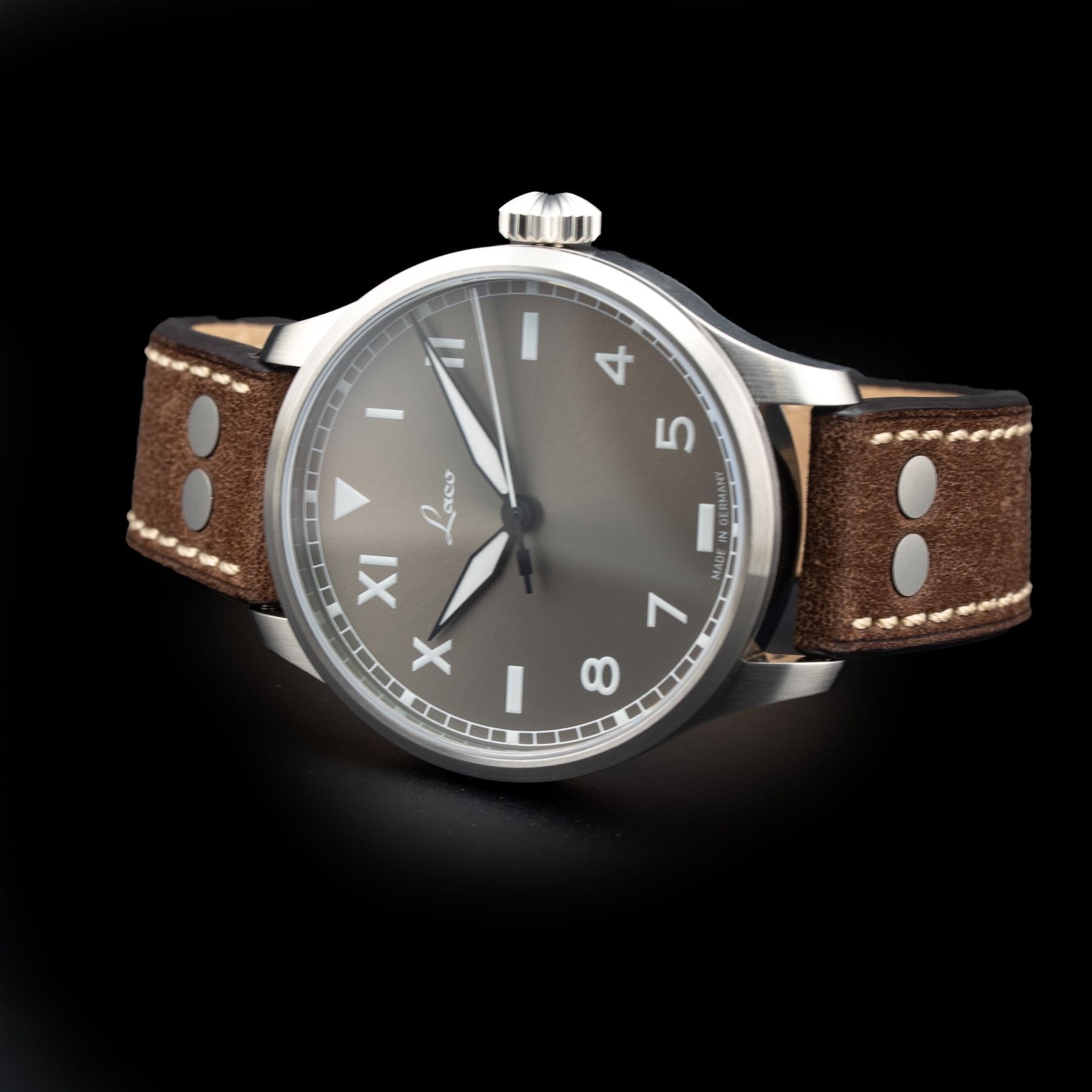 Laco 862170 Pilot Watches Basic Augsburg 42 Taupe California