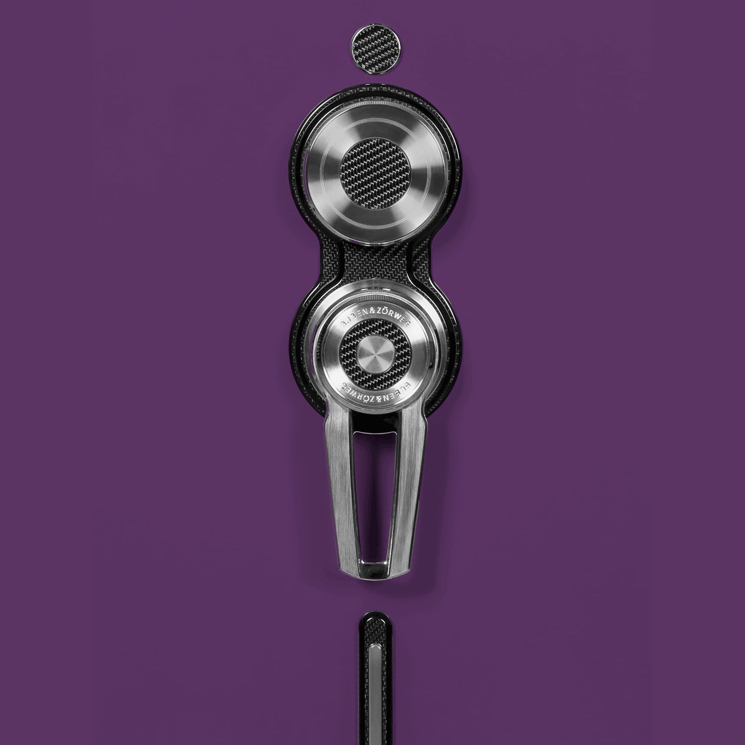 Buben & Zorweg Turbo XL One-Tone VdS I Dark Purple Safe with Watch Winders
