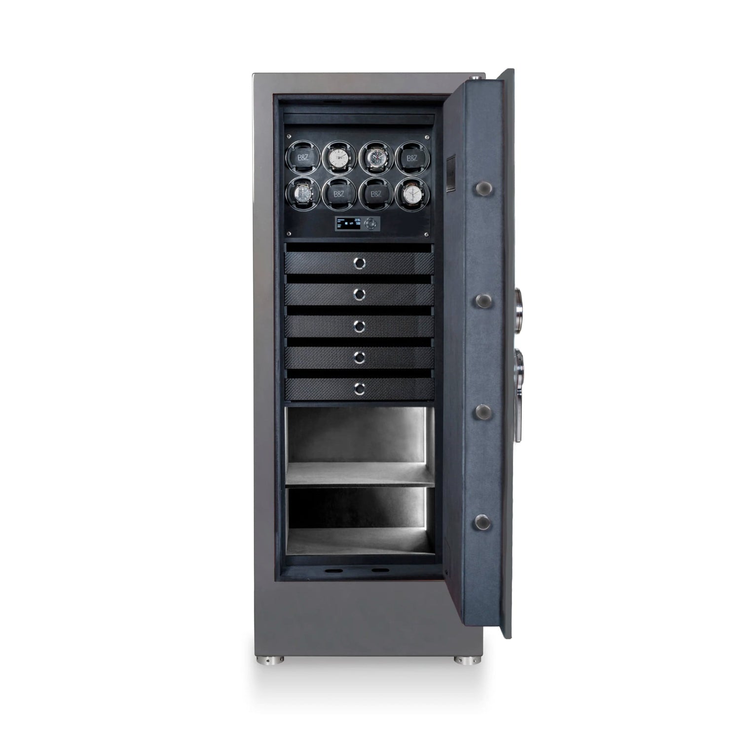 Buben & Zorweg Turbo XL One-Tone VdS I GT Grey Safe with Watch Winders
