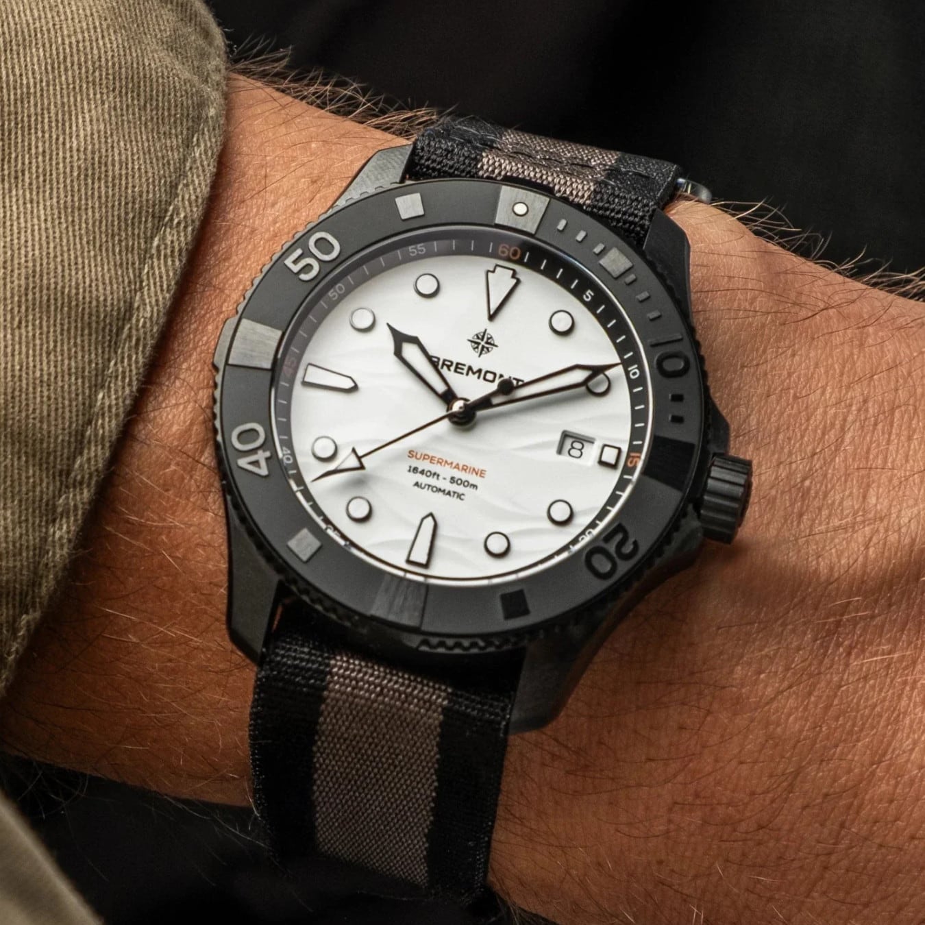 Bremont SM43-DT-BKCER-WH-N-S Supermarine Full Ceramic Polar White