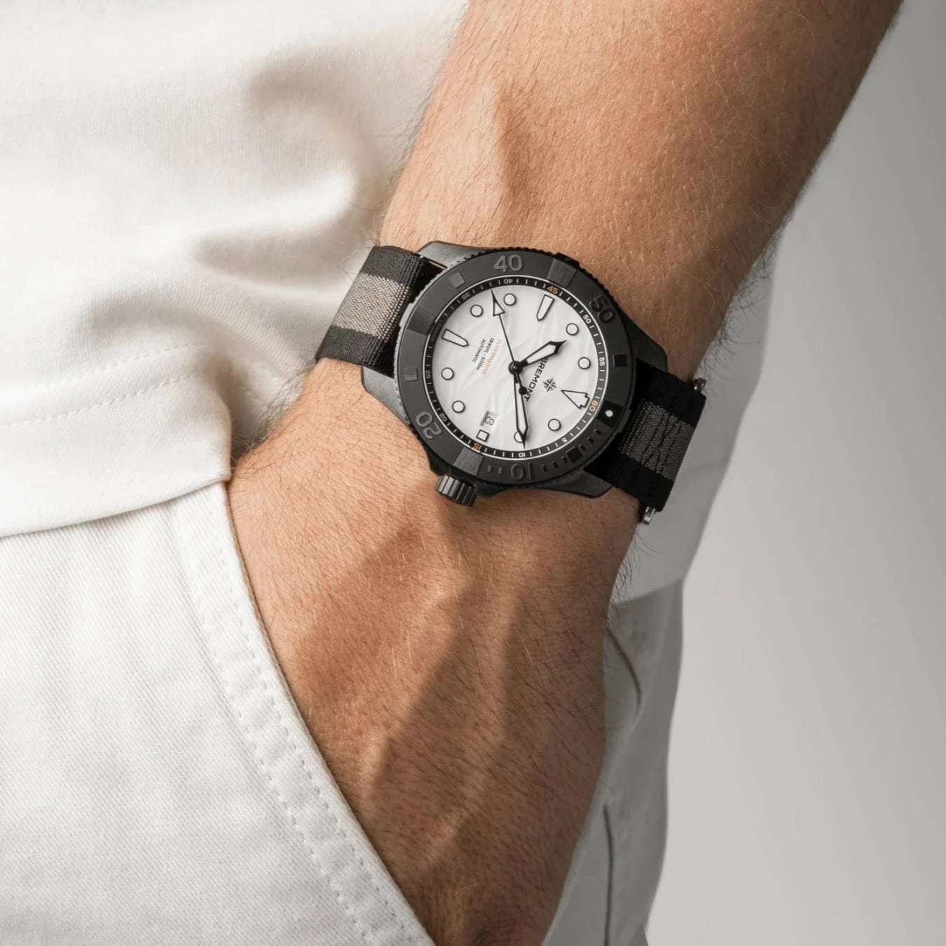 Bremont SM43-DT-BKCER-WH-N-S Supermarine Full Ceramic Polar White