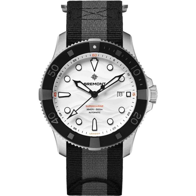 Bremont SM43-DT-SS-WH-N-S Supermarine 500m Polar White