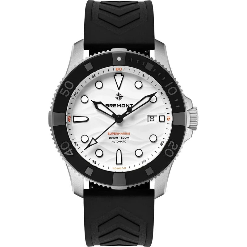Bremont SM43-DT-SS-WH-R-S Supermarine 500m Polar White