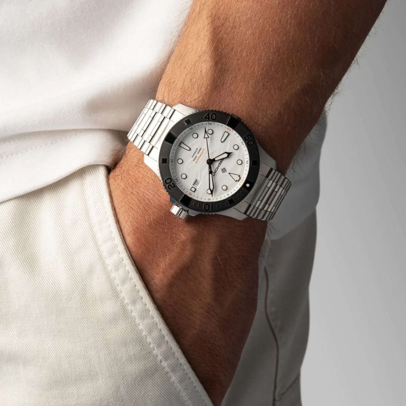 Bremont SM43-DT-SS-WH-B Supermarine 500M Polar White