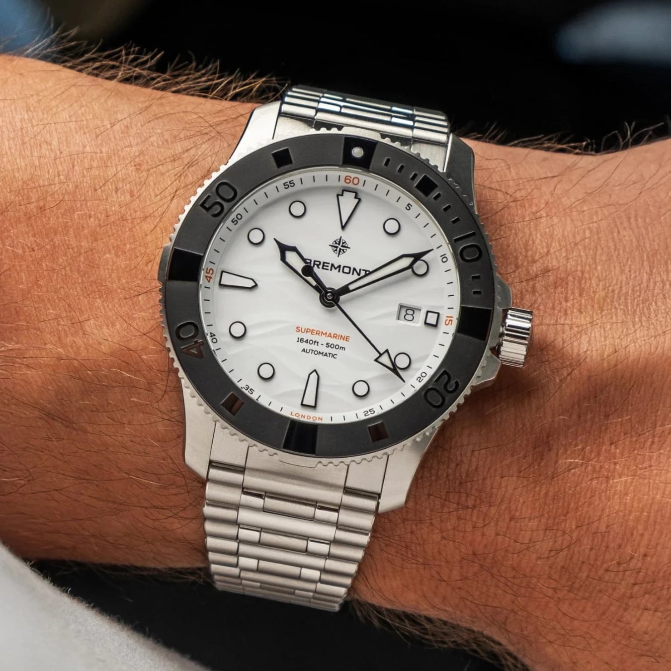 Bremont SM43-DT-SS-WH-B Supermarine 500M Polar White