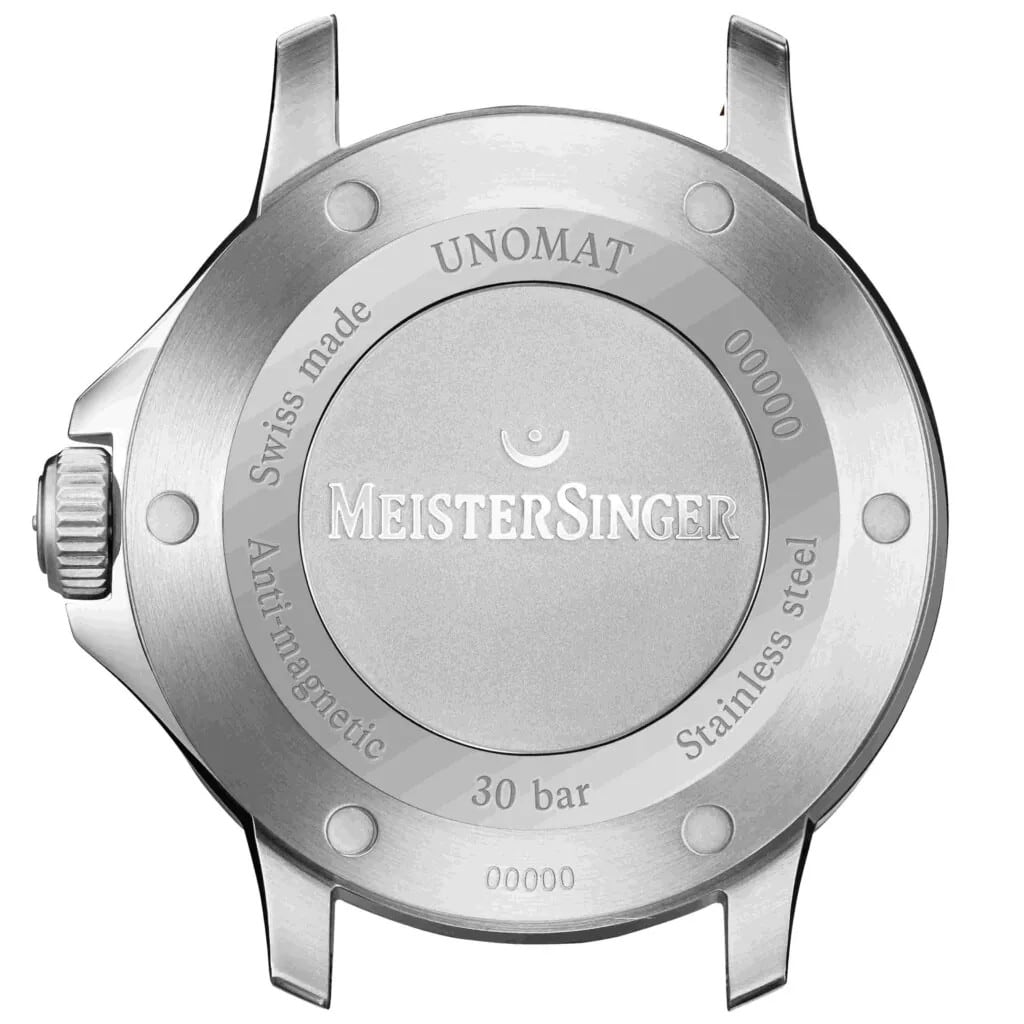Meistersinger UN902BLU Unomat Black With Arctic Blue