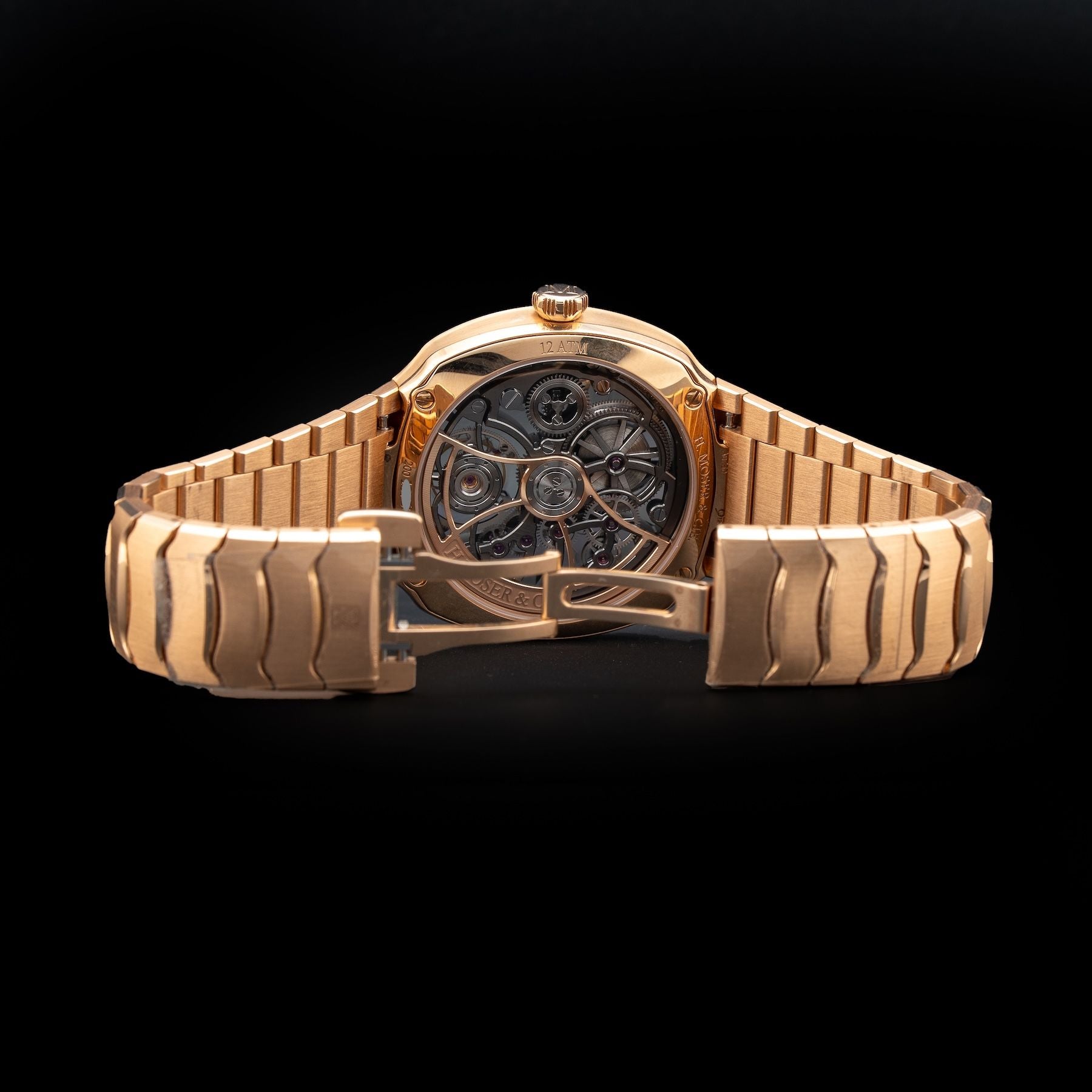 H. Moser & Cie. 6814-0401 Streamliner Tourbillon Rose Gold Skeleton Rainbow