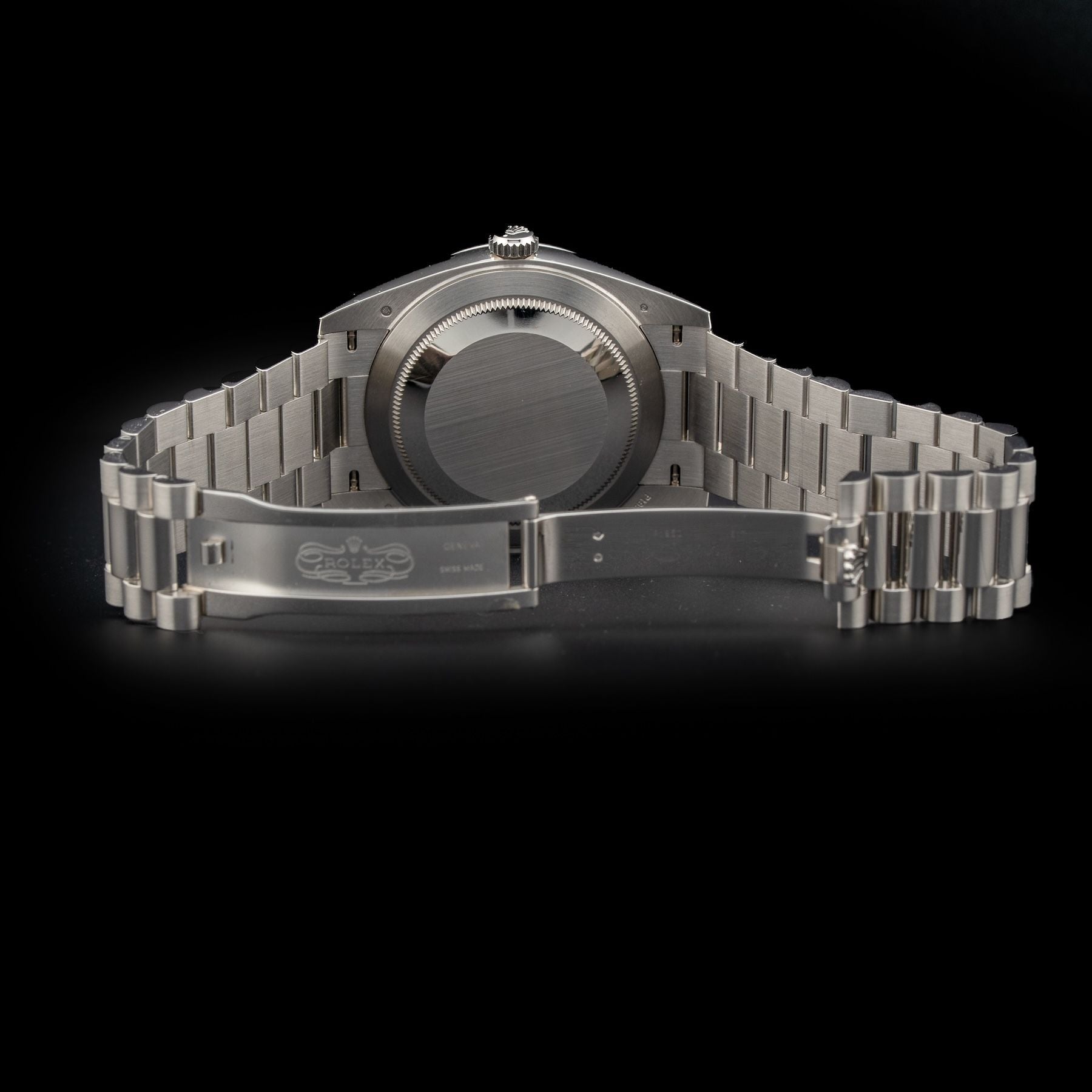 Rolex M228206-0002 Day Date 40 Platinum Ice Blue with Diamonds