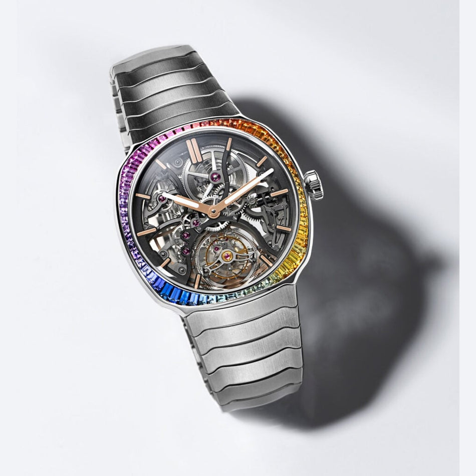 H. Moser & Cie. 6814-1201 Streamliner Tourbillon Skeleton Rainbow