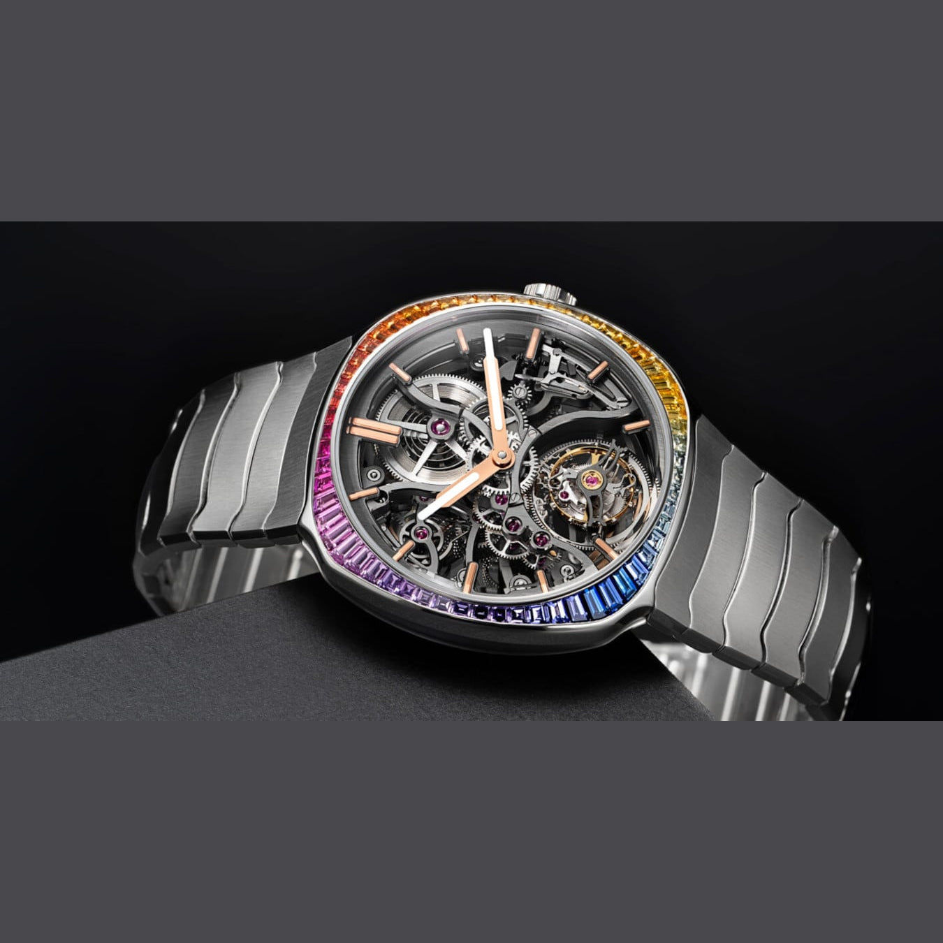 H. Moser & Cie. 6814-1201 Streamliner Tourbillon Skeleton Rainbow