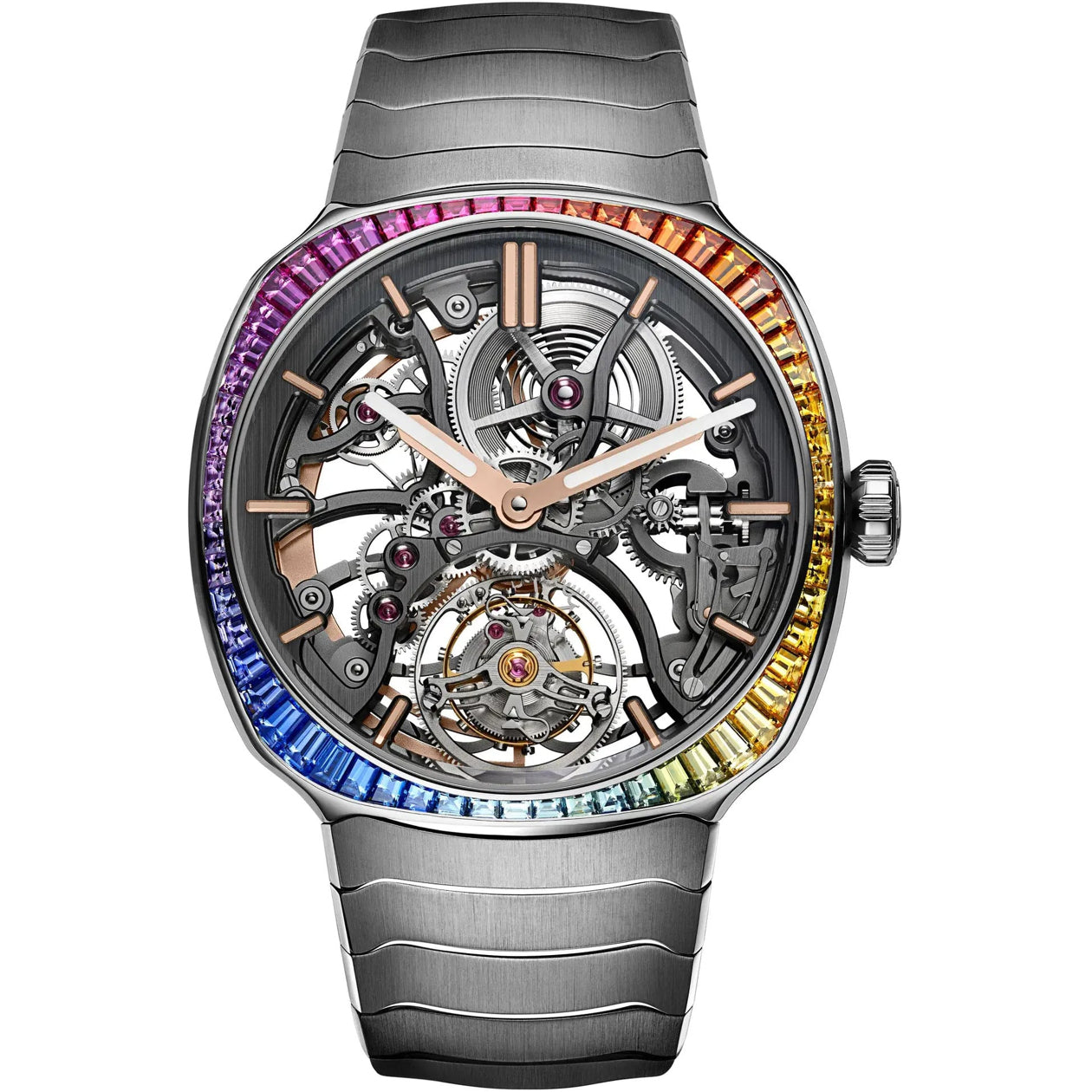 H. Moser & Cie. 6814-1201 Streamliner Tourbillon Skeleton Rainbow