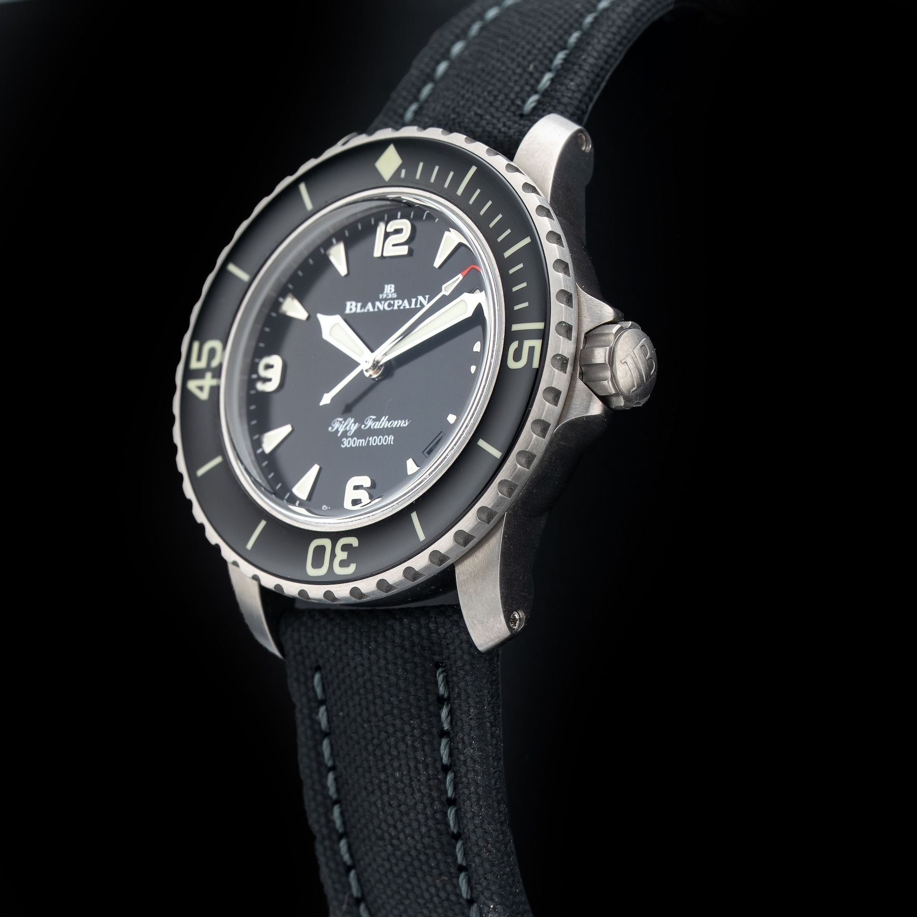 Blancpain 5010 12B30 B64A Fifty Fathoms Automatic 42mm Black Dial