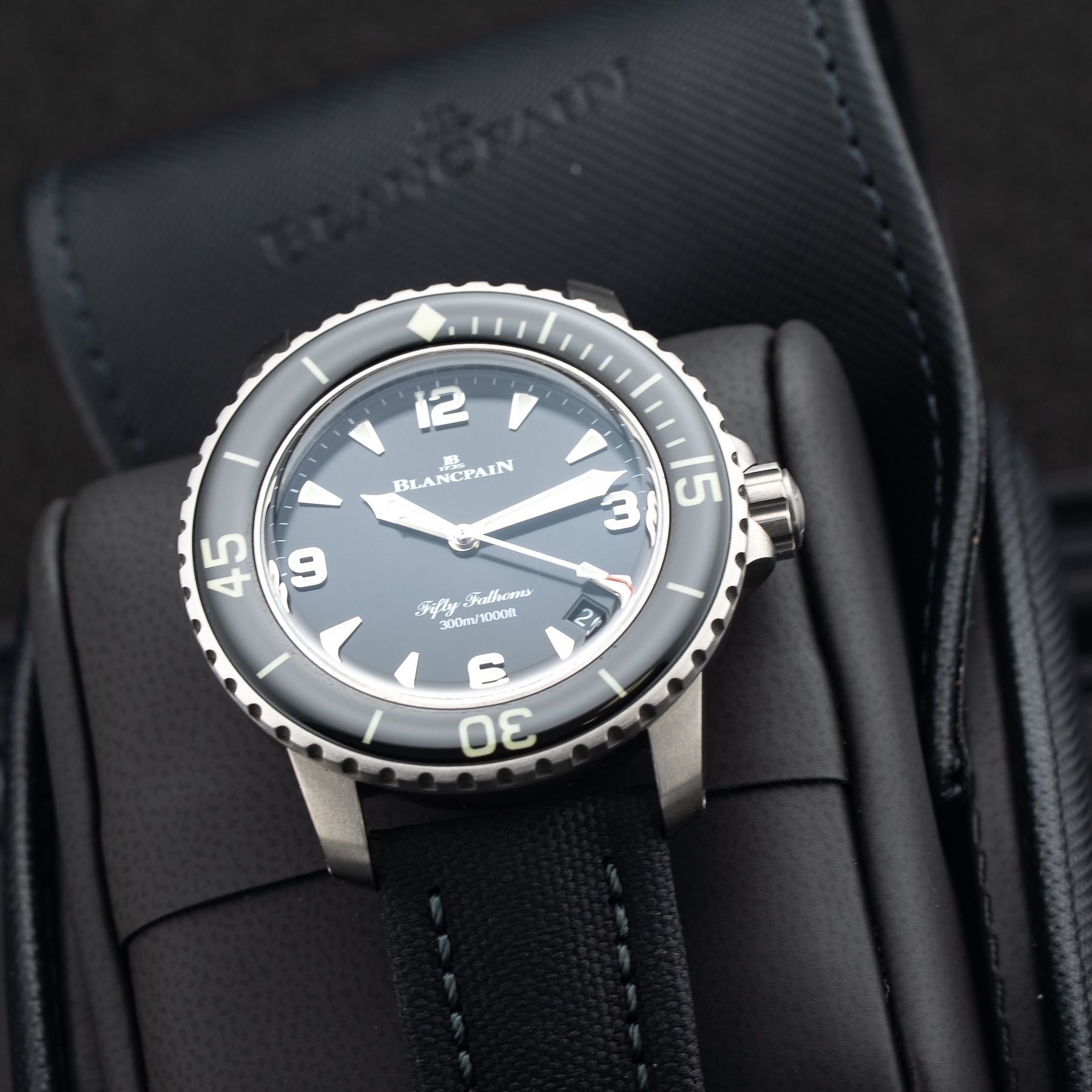 Blancpain 5010 12B30 B64A Fifty Fathoms Automatic 42mm Black Dial