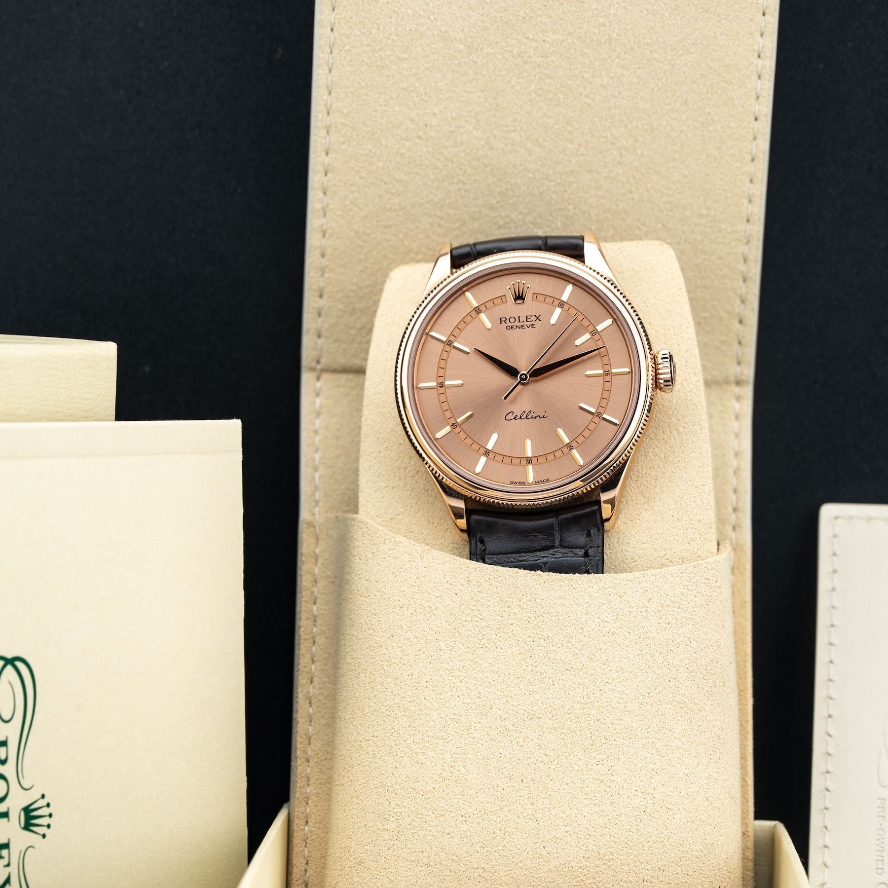 Rolex 50505 Cellini Time Rose Gold