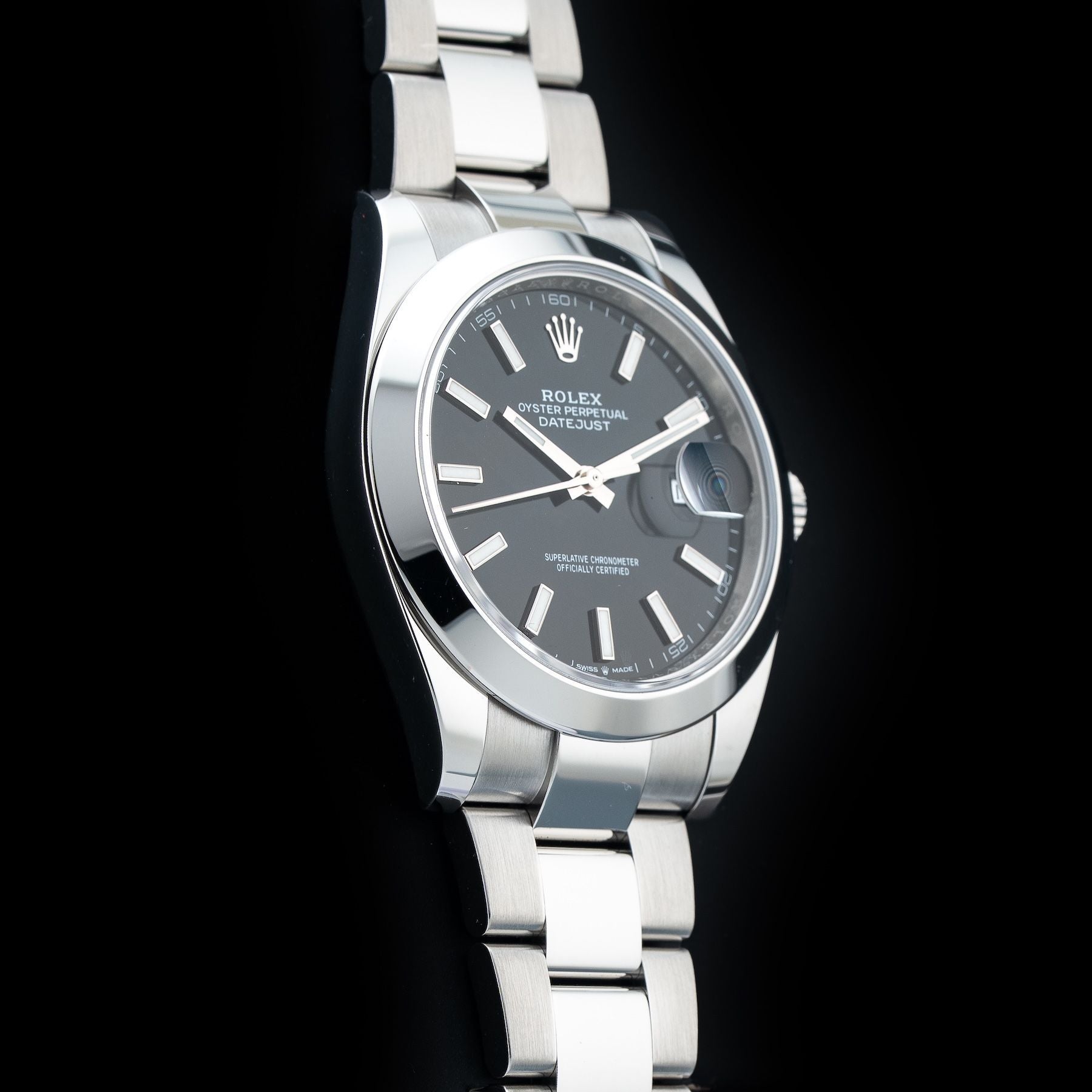 Rolex 126300 Datejust 41 Black Dial