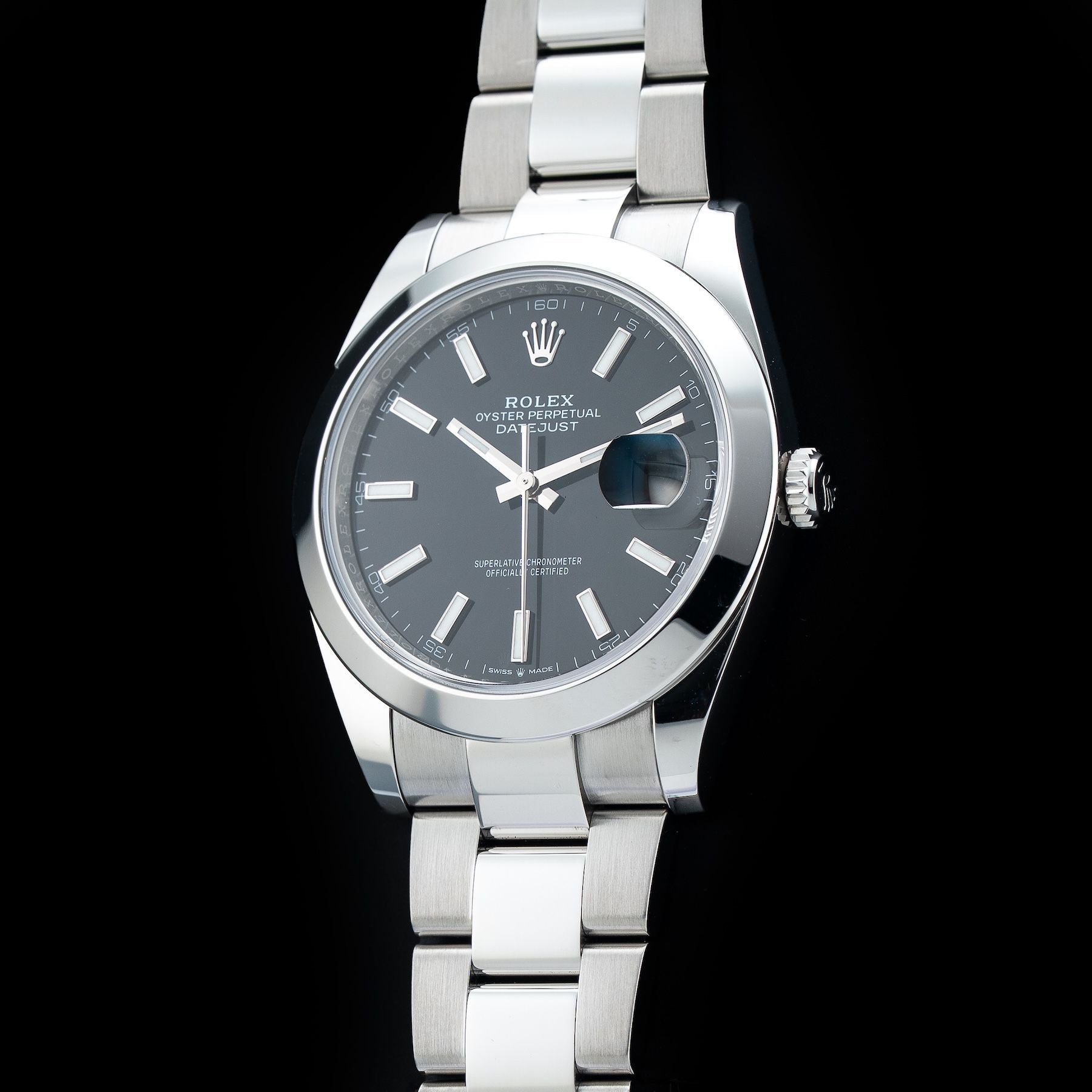 Rolex 126300 Datejust 41 Black Dial
