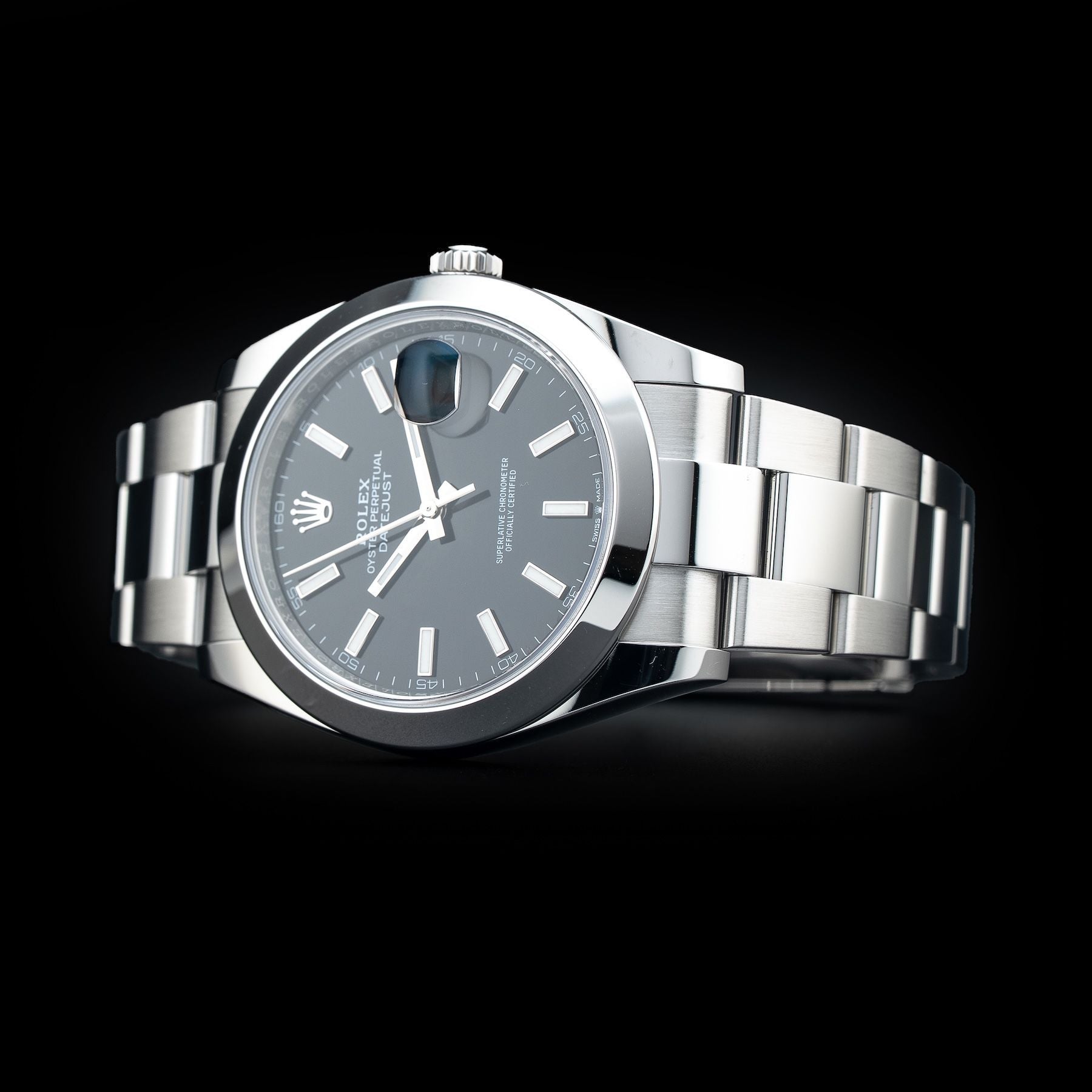 Rolex 126300 Datejust 41 Black Dial